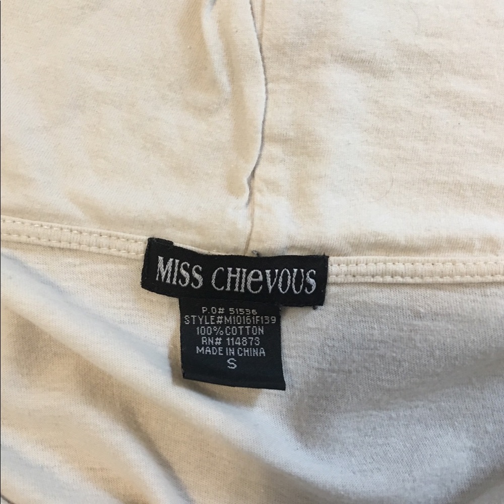 Women’s tan embroidered zip hoodie - Picture 3 of 4